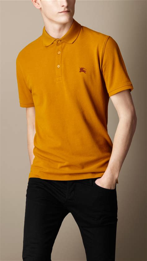 burberry yellow polo|burberry polos on sale.